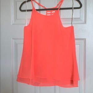 neon coral tank